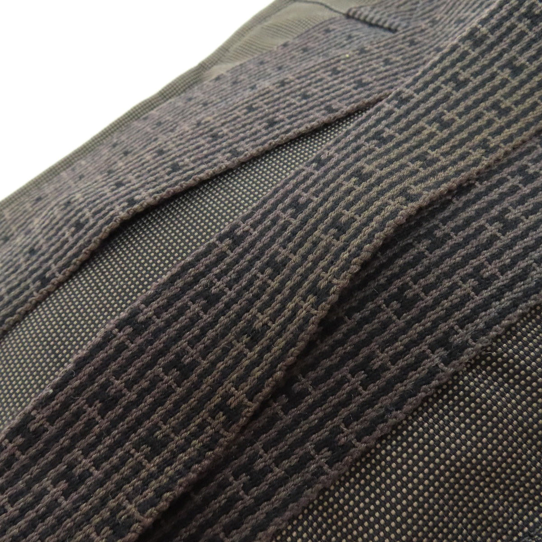 HERMES Backpack canvas gray Her Line add PM Women Used Authentic
