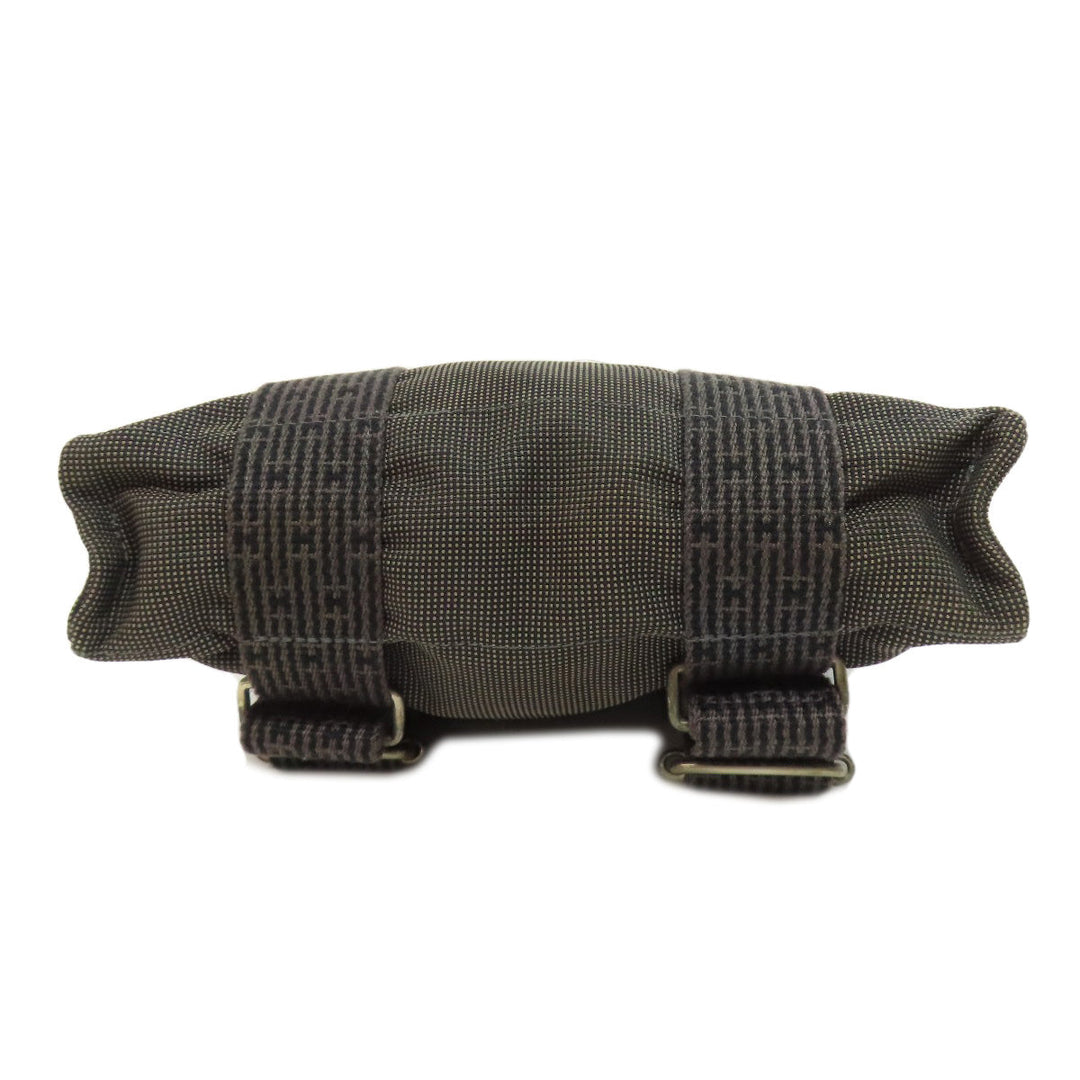 HERMES Backpack canvas gray Her Line add PM Women Used Authentic