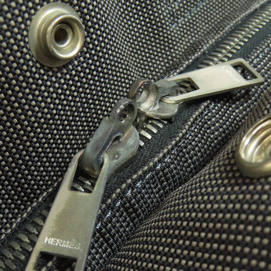 HERMES Backpack canvas gray Her Line add PM Women Used Authentic