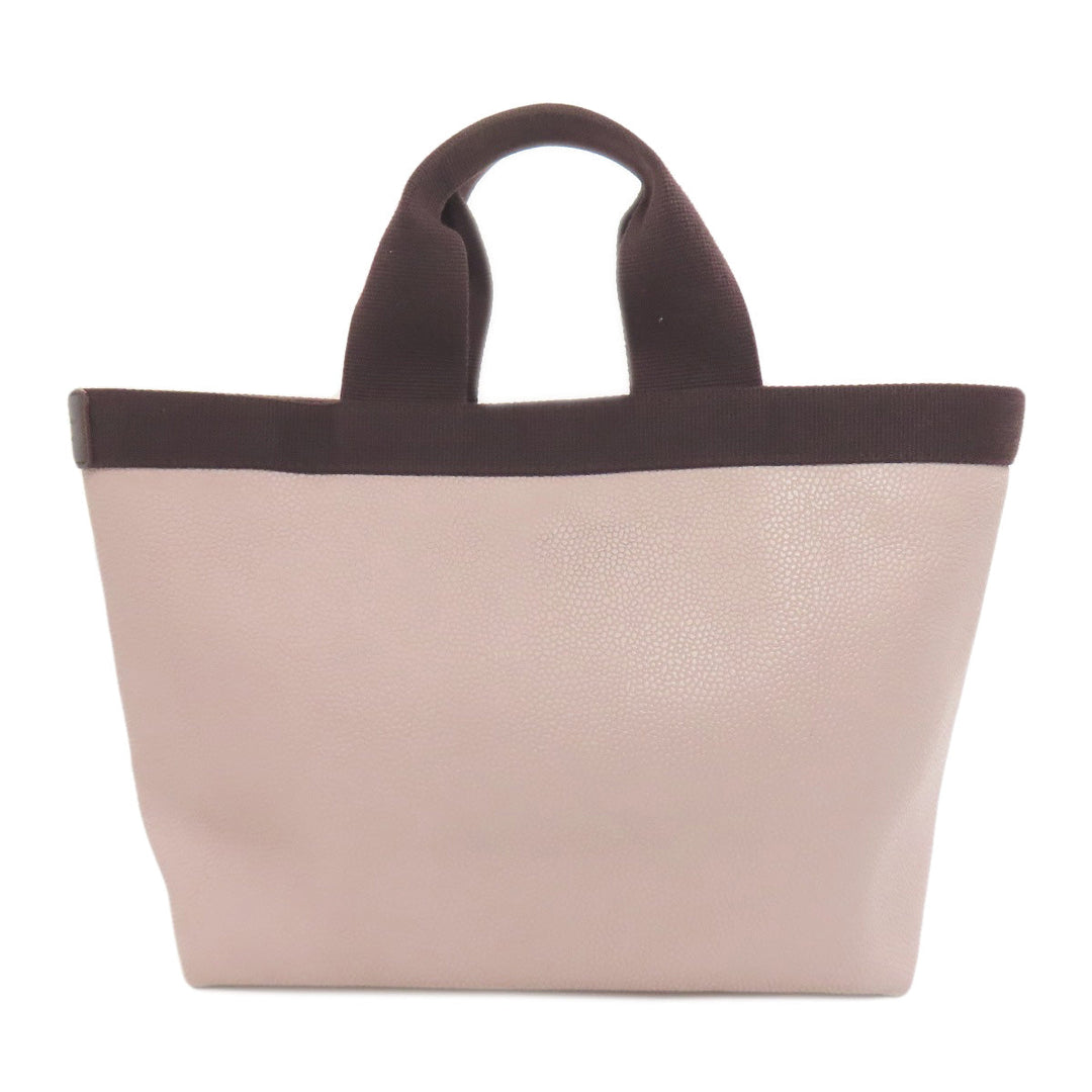 Herve Chapelier Handbag cotton gray Boat-shaped tote