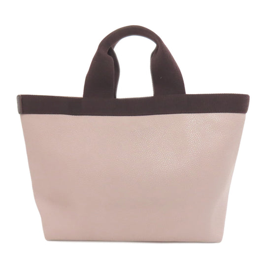 Herve Chapelier Handbag cotton gray Boat-shaped tote