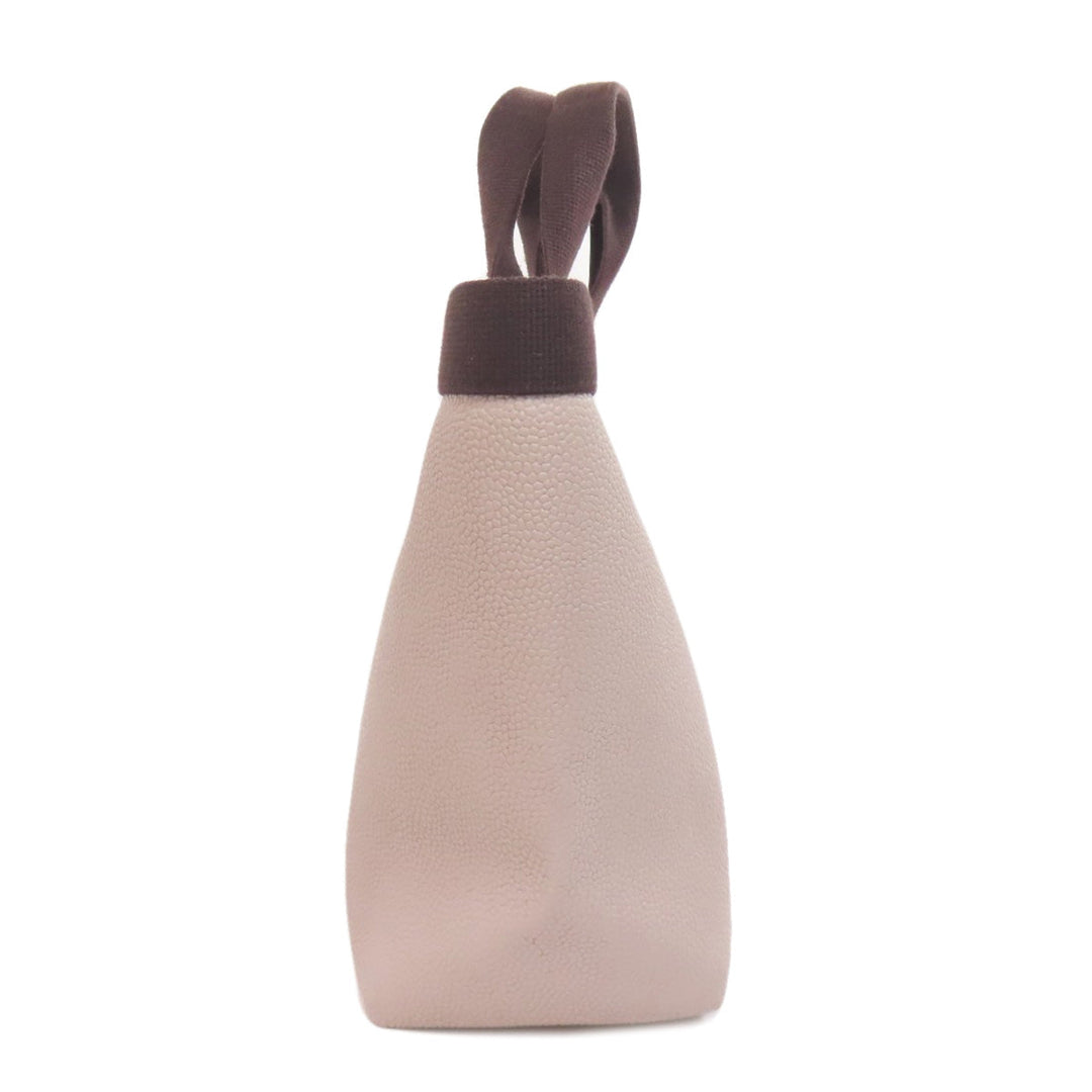 Herve Chapelier Handbag cotton gray Boat-shaped tote