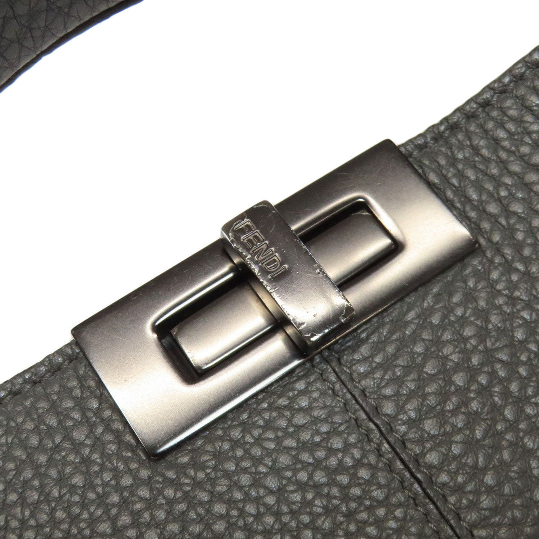 FENDI Tote Bag Calfskin gray Peekaboo X Light Fit 2WAY Women Used Authentic