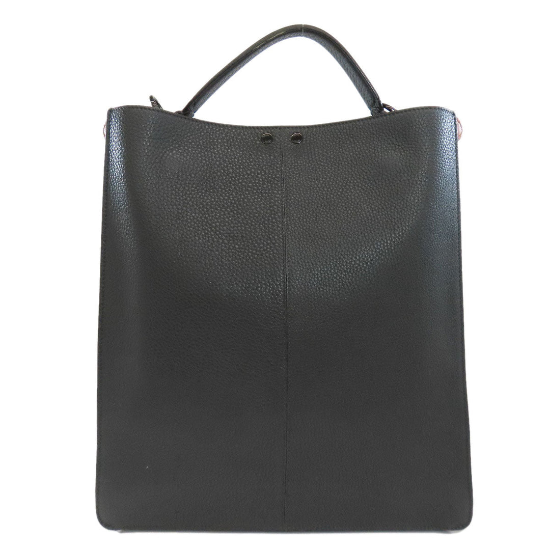 FENDI Tote Bag Calfskin gray Peekaboo X Light Fit 2WAY Women Used Authentic
