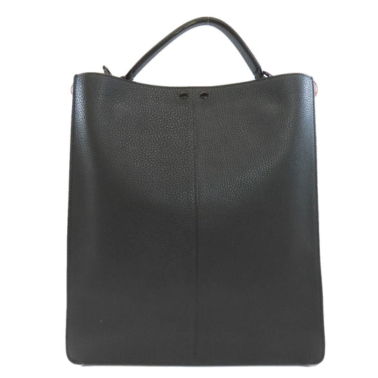 FENDI Tote Bag Calfskin gray Peekaboo X Light Fit 2WAY Women Used Authentic