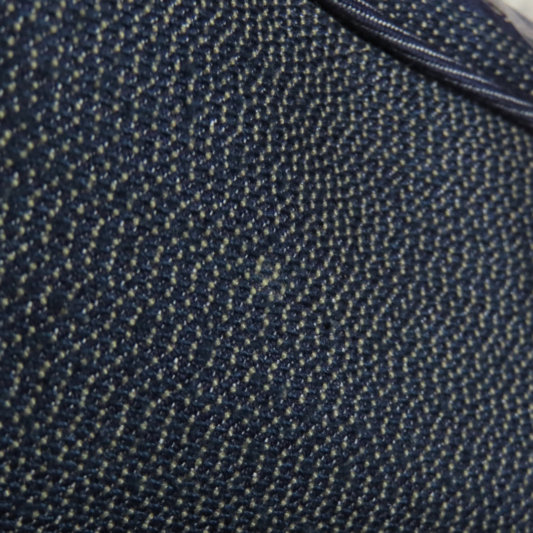 HERMES Tote Bag canvas Navy Calicut Women Used Authentic