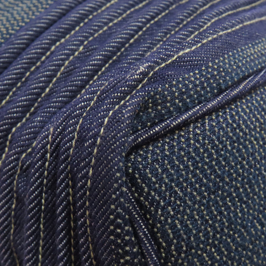 HERMES Tote Bag canvas Navy Calicut Women Used Authentic