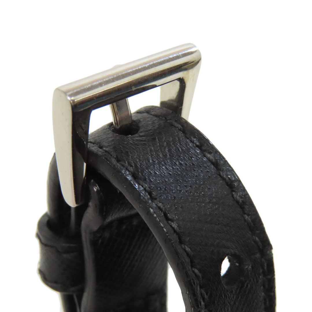 PRADA Shoulder Bag Nylon black logoMetal Women Used Authentic