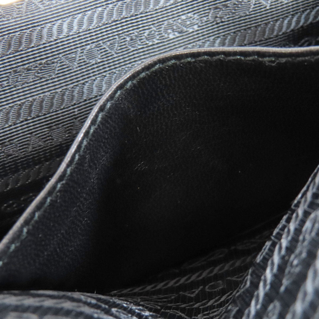 PRADA Handbag Nylon black logoMetal 2WAY