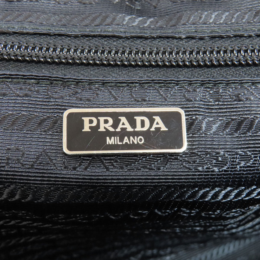 PRADA Handbag Nylon black logoMetal 2WAY
