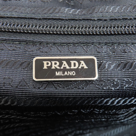 PRADA Handbag Nylon black logoMetal 2WAY