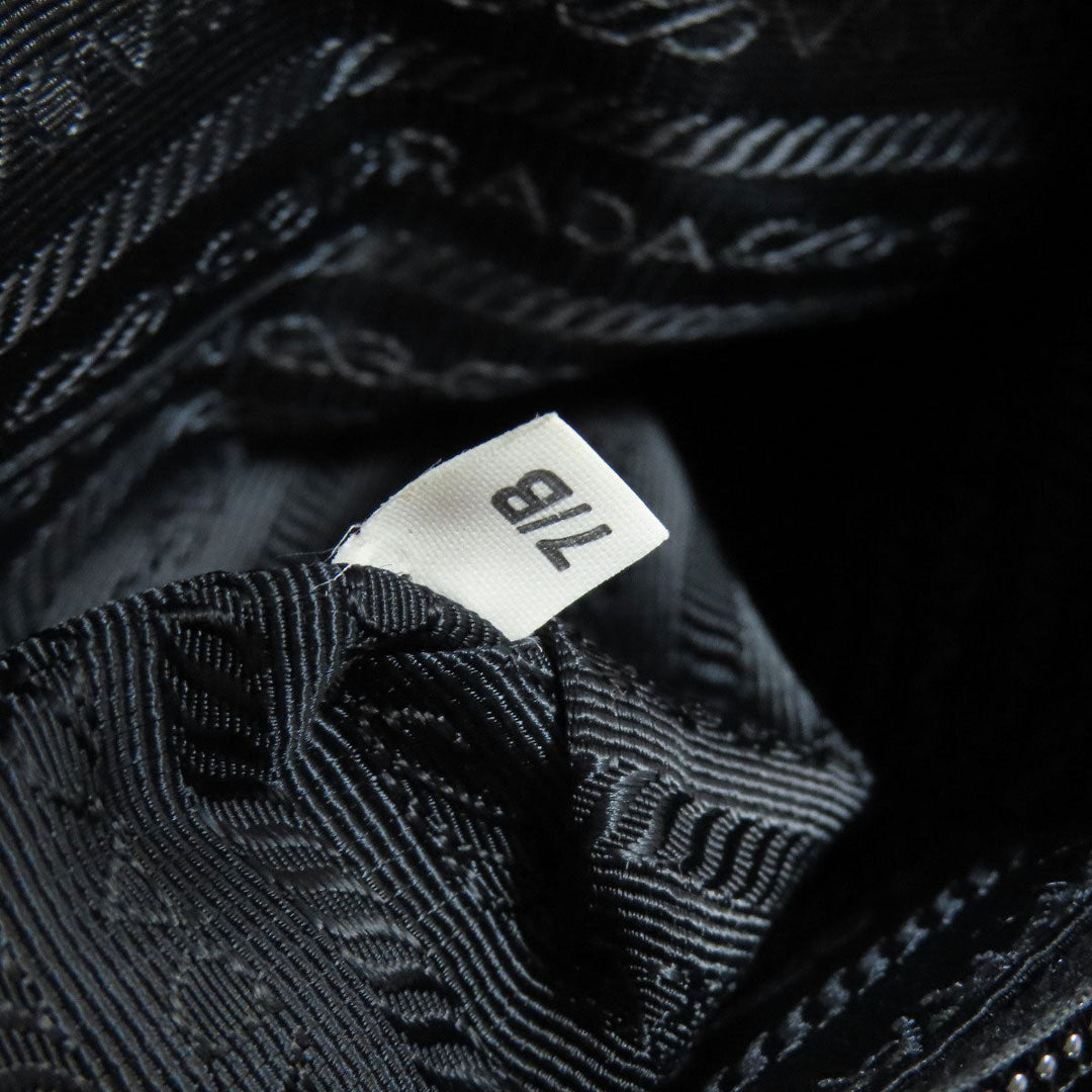 PRADA Handbag Nylon black logoMetal 2WAY