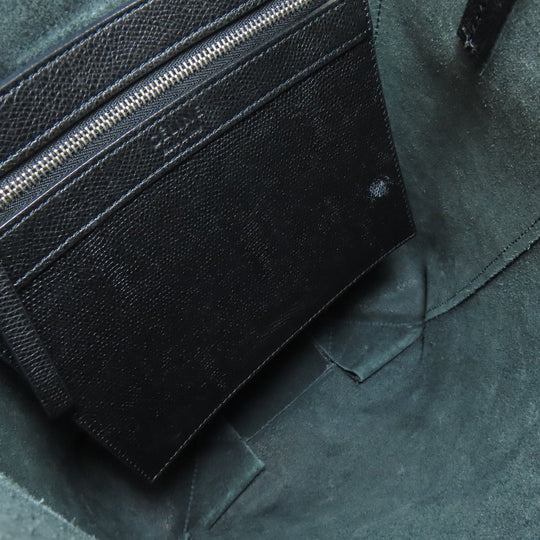 CELINE Tote Bag leather black Vertical Cabas 2WAY