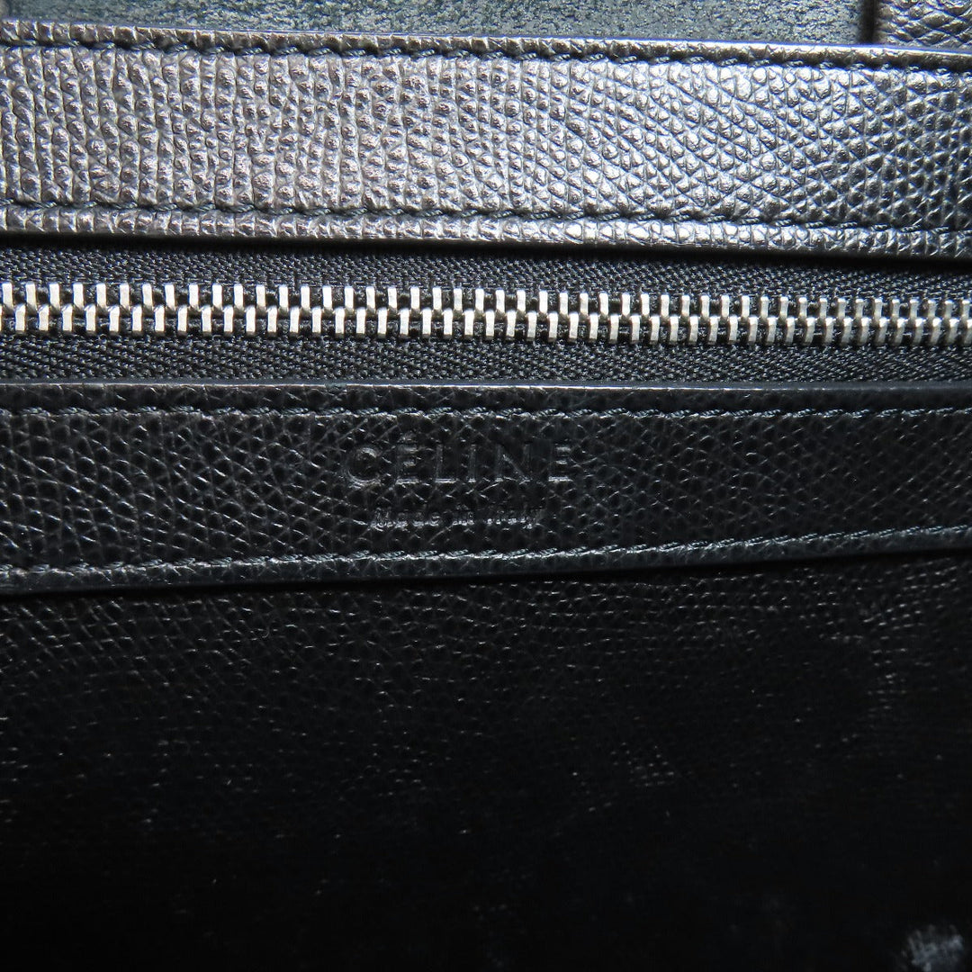 CELINE Tote Bag leather black Vertical Cabas 2WAY