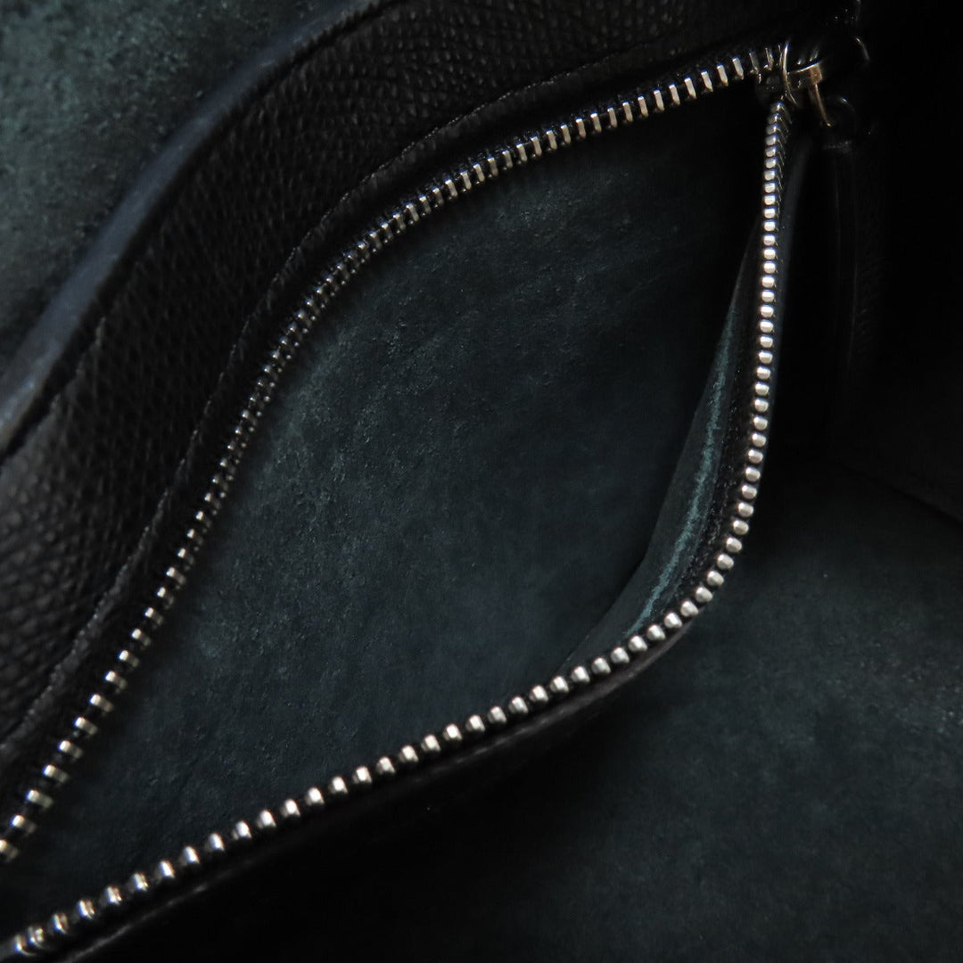 CELINE Tote Bag leather black Vertical Cabas 2WAY