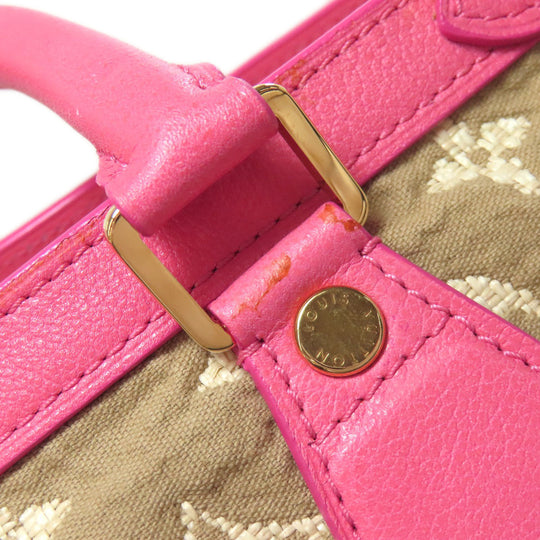 LOUIS VUITTON Tote Bag M93496 canvas beige Sabia Kaba MM