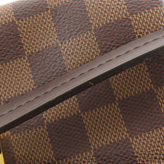 LOUIS VUITTON Handbag N53000 Damier canvas Brown Croisette Women Used Authentic