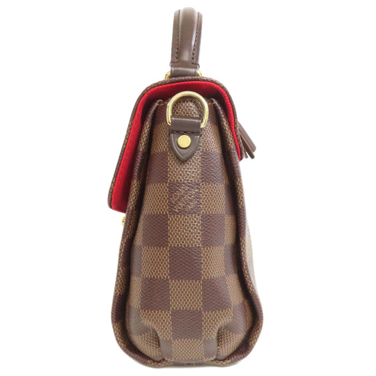 LOUIS VUITTON Handbag N53000 Damier canvas Brown Croisette Women Used Authentic