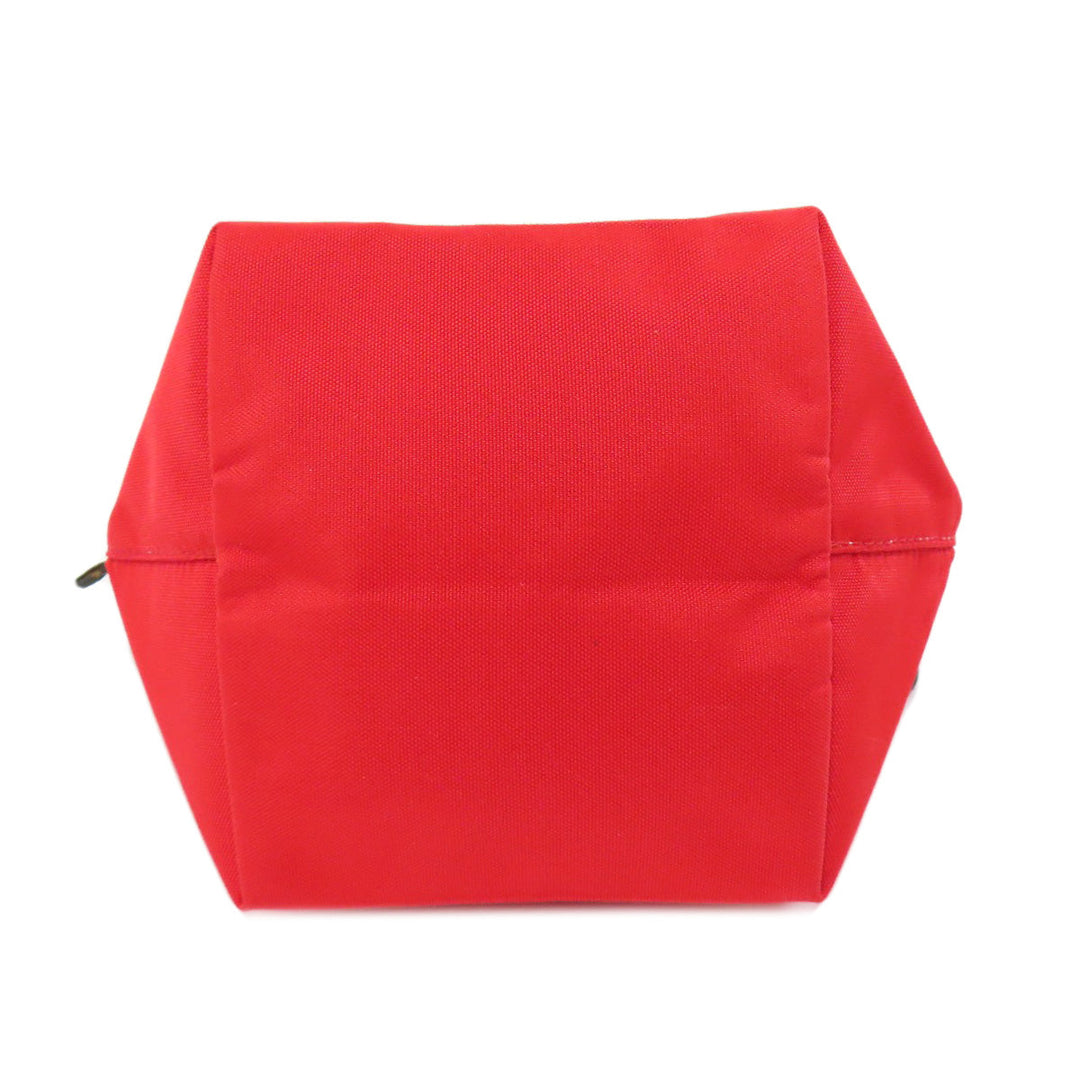 Herve Chapelier Shoulder Bag Nylon Red Simple design Women Used Authentic