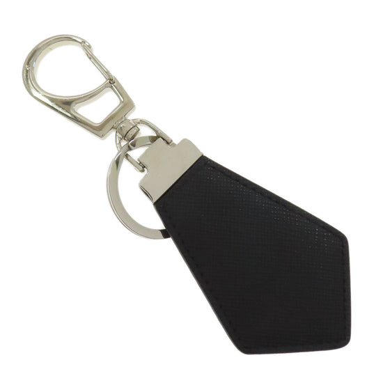 PRADA key ring Saffiano, Metal black logoMetal Women Used Authentic