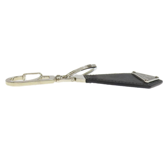 PRADA key ring Saffiano, Metal black logoMetal Women Used Authentic