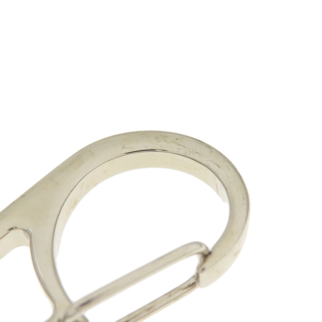 PRADA key ring Saffiano, Metal black logoMetal Women Used Authentic