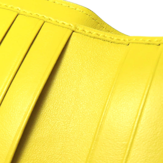FENDI Bifold Wallet Calfskin Brown Zucca Pattern Embossed F is Fendi
