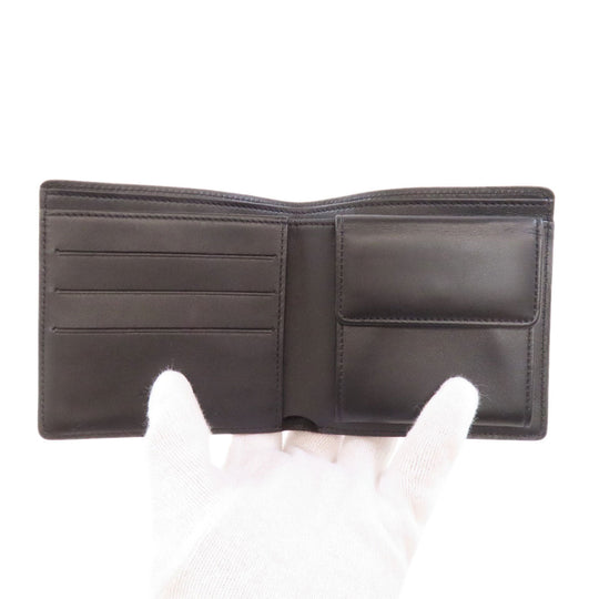 LOUIS VUITTON Bifold Wallet M85016 Nomad leather black Portefeuille�EMarco mens Used Authentic
