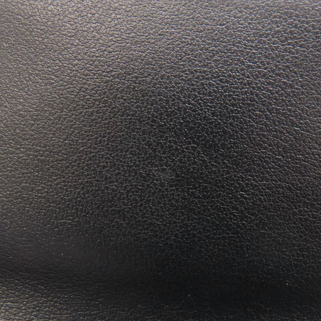CELINE Bifold Wallet Calfskin black logo Women Used Authentic