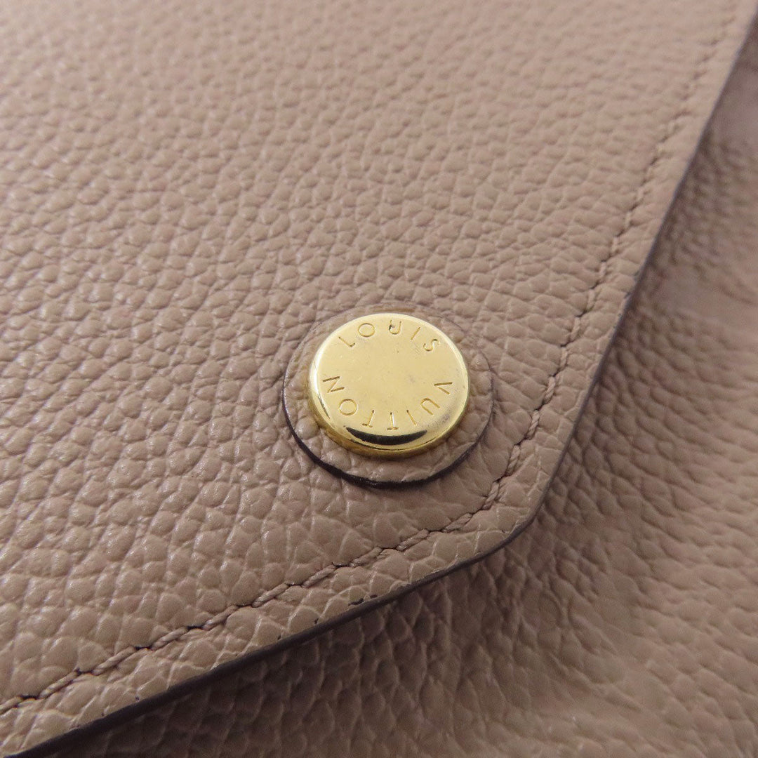 LOUIS VUITTON Long Wallet Purse M68708 Ann Platt beige Portefeuille Sara Women Used Authentic