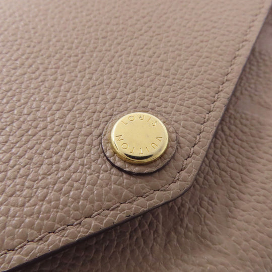 LOUIS VUITTON Long Wallet Purse M68708 Ann Platt beige Portefeuille Sara Women Used Authentic