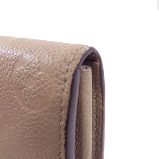 LOUIS VUITTON Long Wallet Purse M68708 Ann Platt beige Portefeuille Sara Women Used Authentic