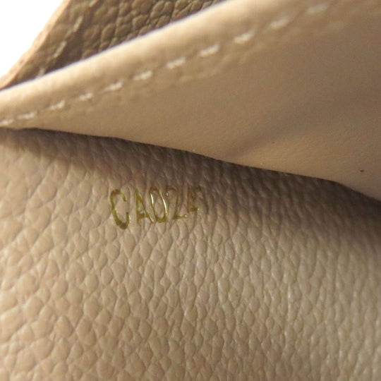 LOUIS VUITTON Long Wallet Purse M68708 Ann Platt beige Portefeuille Sara Women Used Authentic