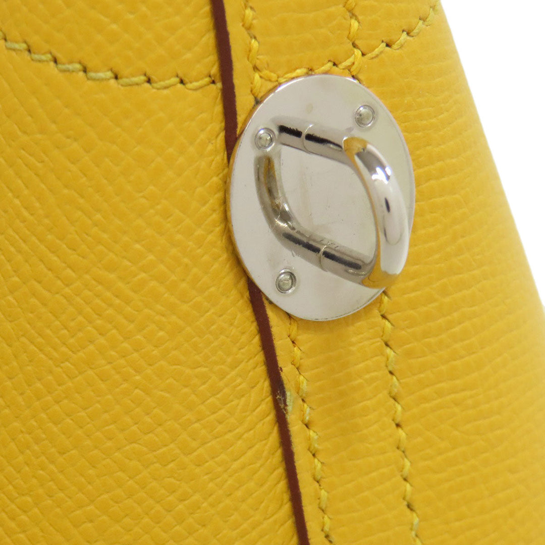 HERMES Tote Bag Epsom yellow Bolide 31 SilverMetal