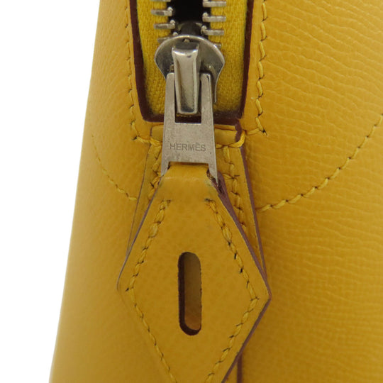 HERMES Tote Bag Epsom yellow Bolide 31 SilverMetal