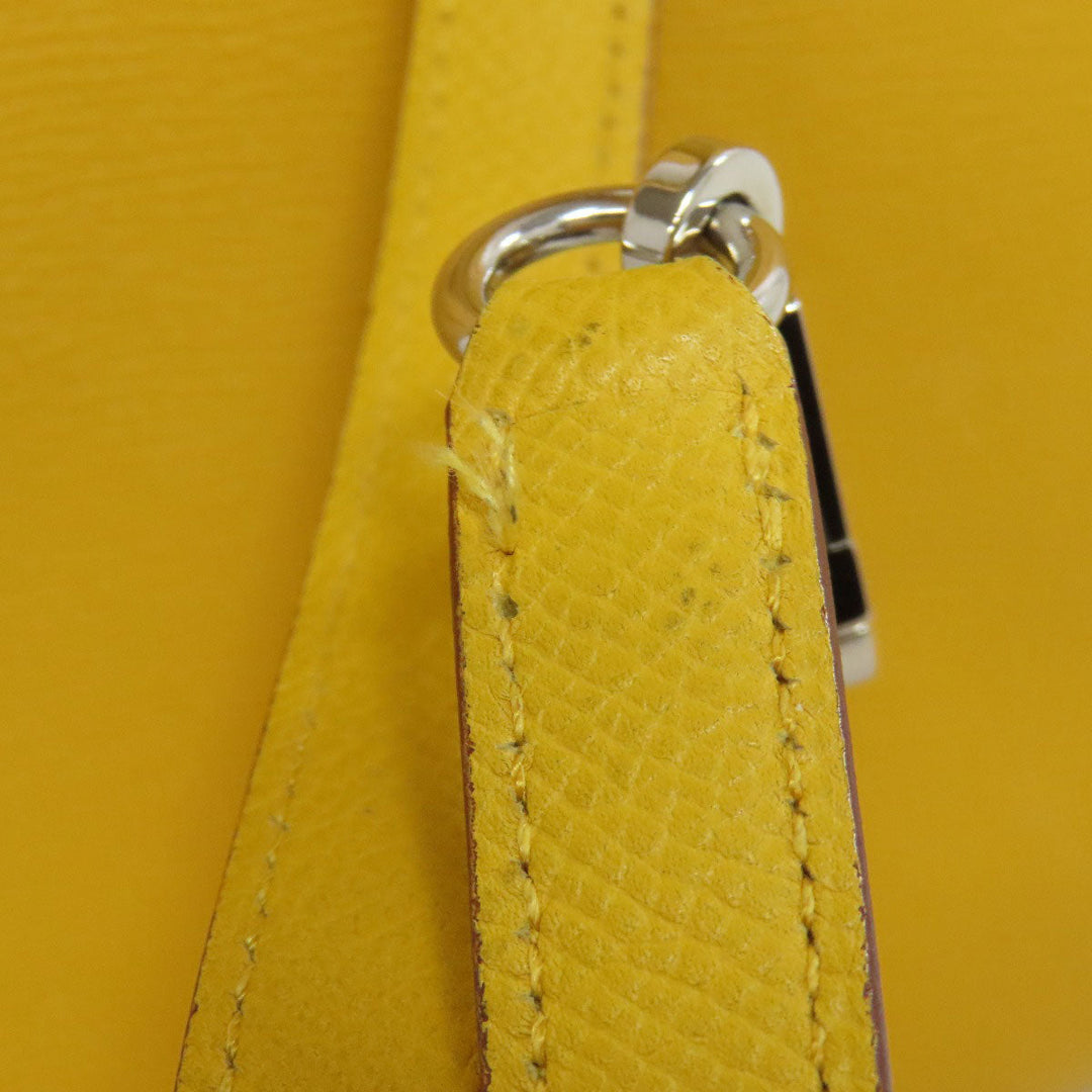 HERMES Tote Bag Epsom yellow Bolide 31 SilverMetal