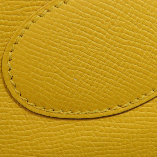 HERMES Tote Bag Epsom yellow Bolide 31 SilverMetal