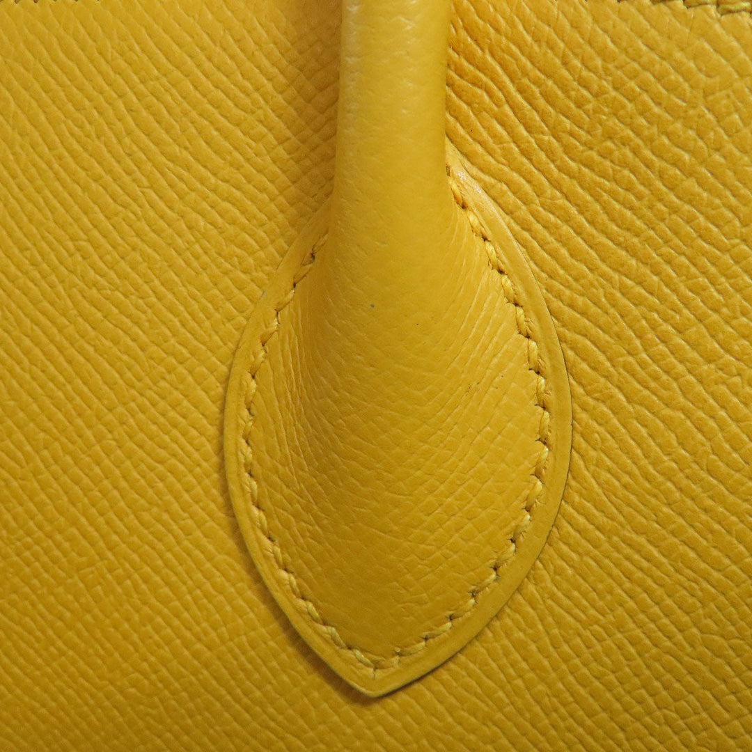 HERMES Tote Bag Epsom yellow Bolide 31 SilverMetal