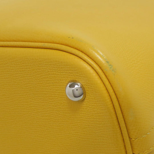HERMES Tote Bag Epsom yellow Bolide 31 SilverMetal