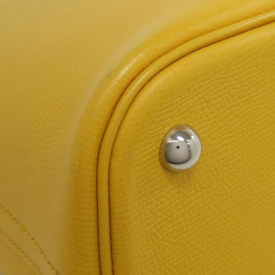 HERMES Tote Bag Epsom yellow Bolide 31 SilverMetal