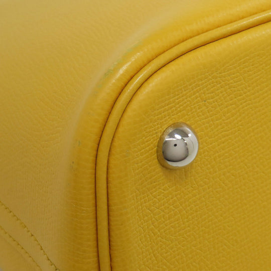 HERMES Tote Bag Epsom yellow Bolide 31 SilverMetal