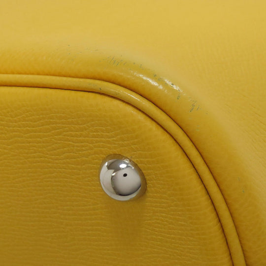 HERMES Tote Bag Epsom yellow Bolide 31 SilverMetal