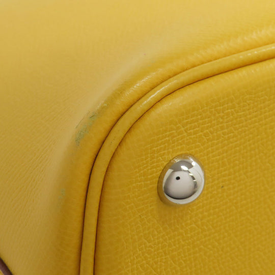 HERMES Tote Bag Epsom yellow Bolide 31 SilverMetal