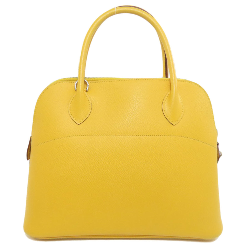 HERMES Tote Bag Epsom yellow Bolide 31 SilverMetal