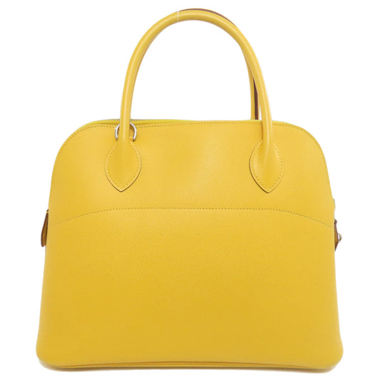 HERMES Tote Bag Epsom yellow Bolide 31 SilverMetal