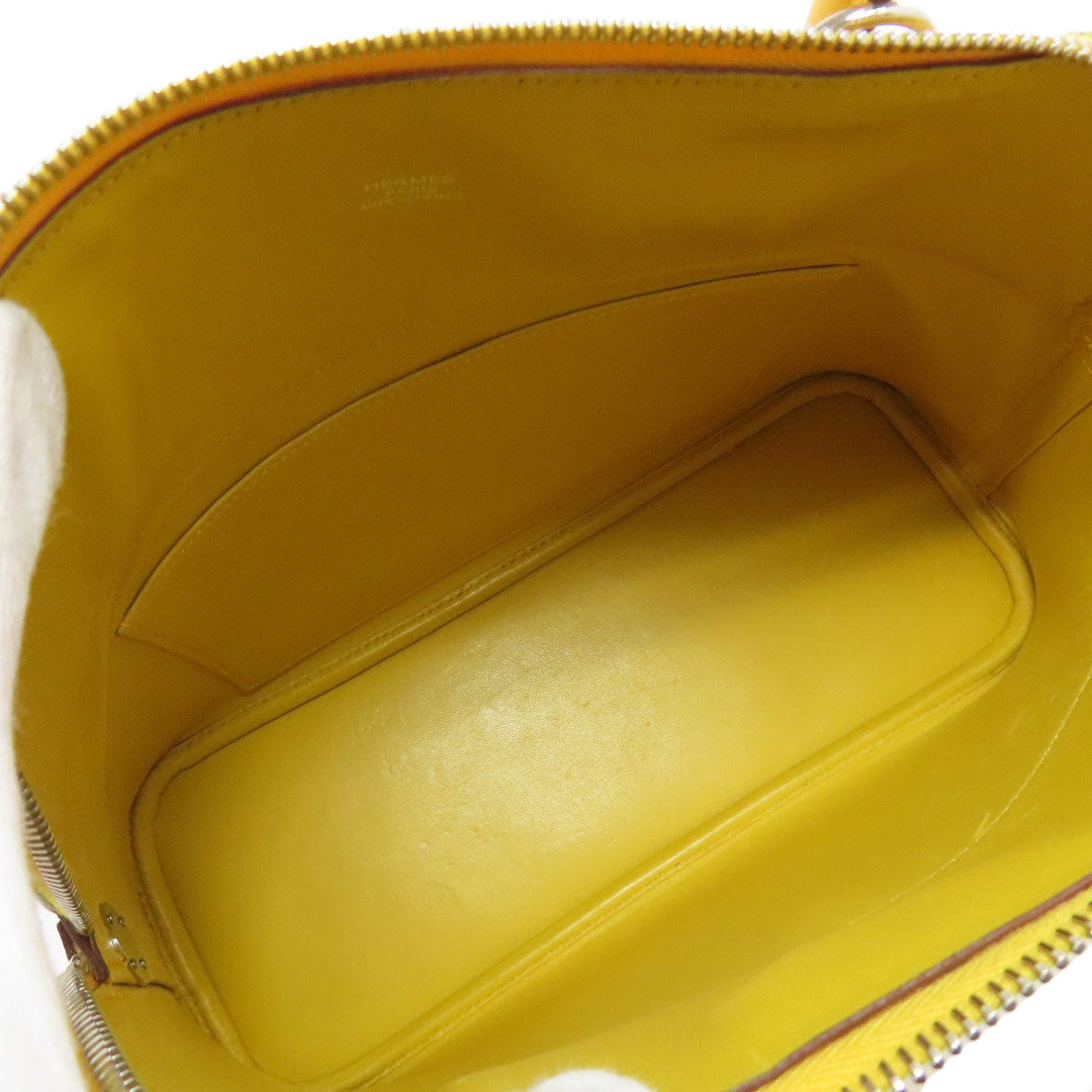 HERMES Tote Bag Epsom yellow Bolide 31 SilverMetal