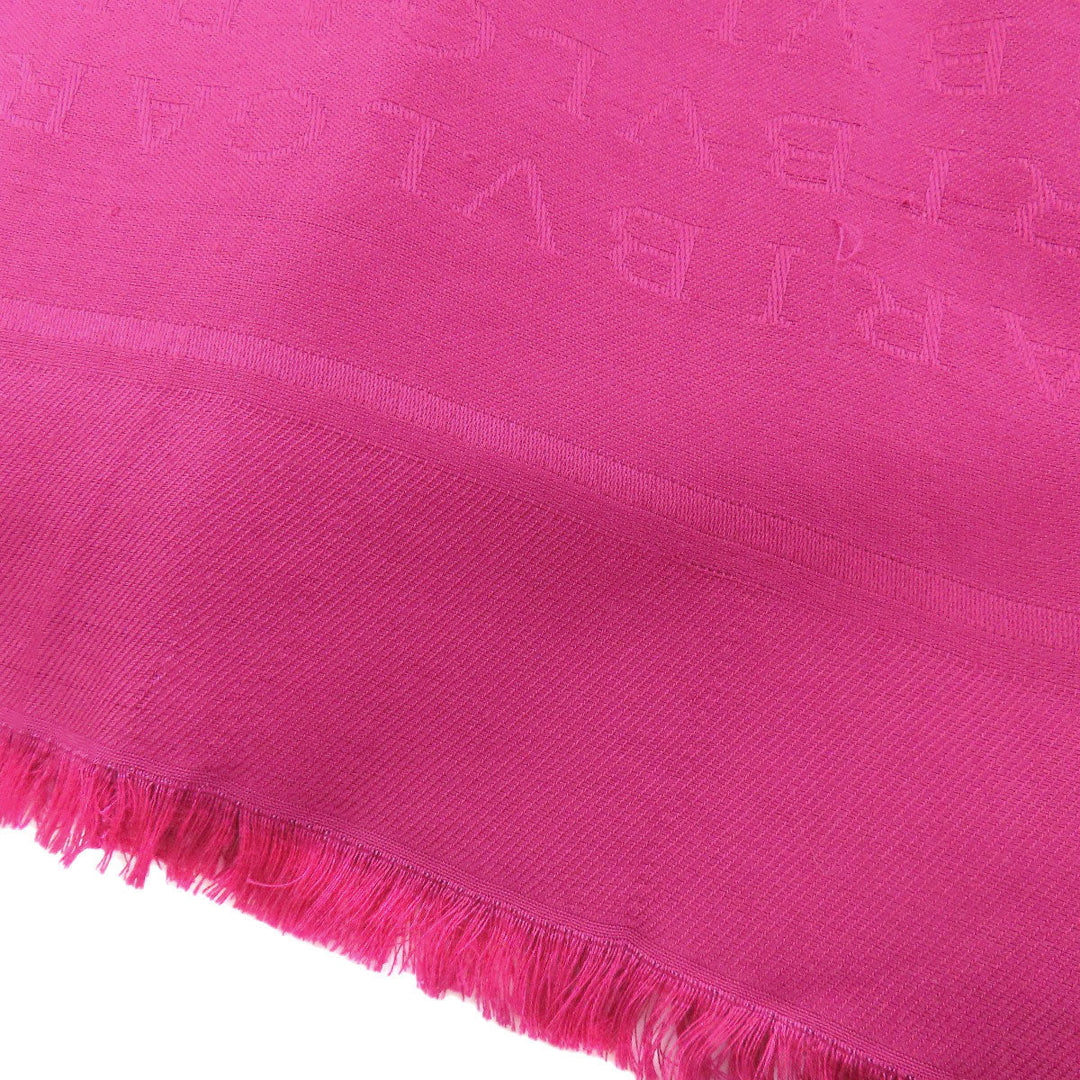 BVLGARI scarf silk pink Stole Logomania