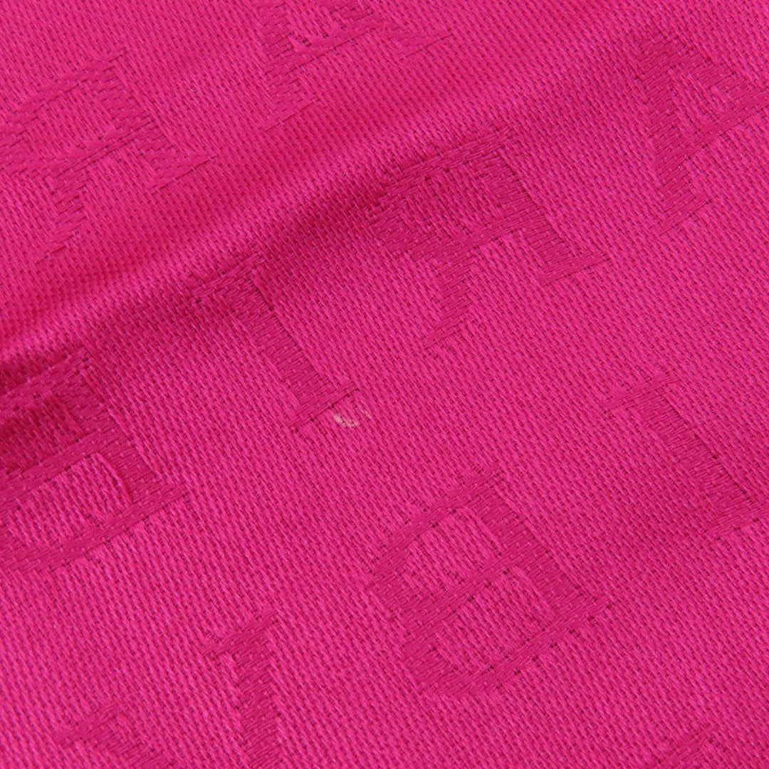 BVLGARI scarf silk pink Stole Logomania