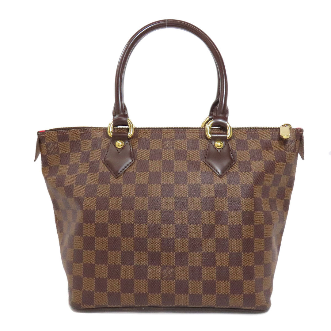 LOUIS VUITTON Tote Bag N51183 Damier canvas Brown Saleya PM Women Used Authentic