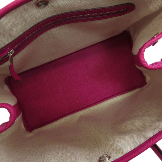 HERMES Handbag Country purple Garden Party TPM SilverMetal Women Used Authentic
